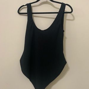Black maternity leotard